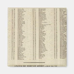 Index Fife, Kinross, Angus Shires Magnet