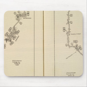 Index map Albany, Saratoga Springs Mouse Pad