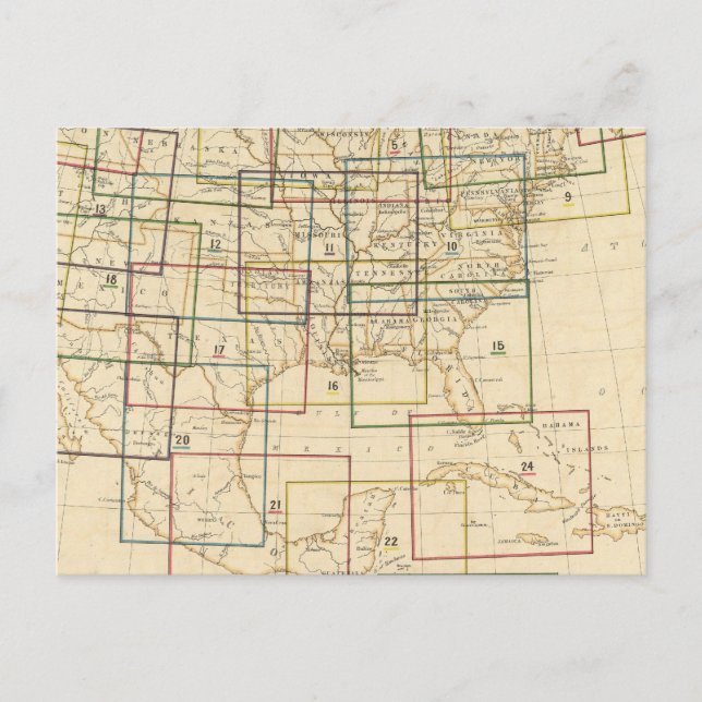 Index Map Explanation of Signs Used In The Atlas Postcard (Front)