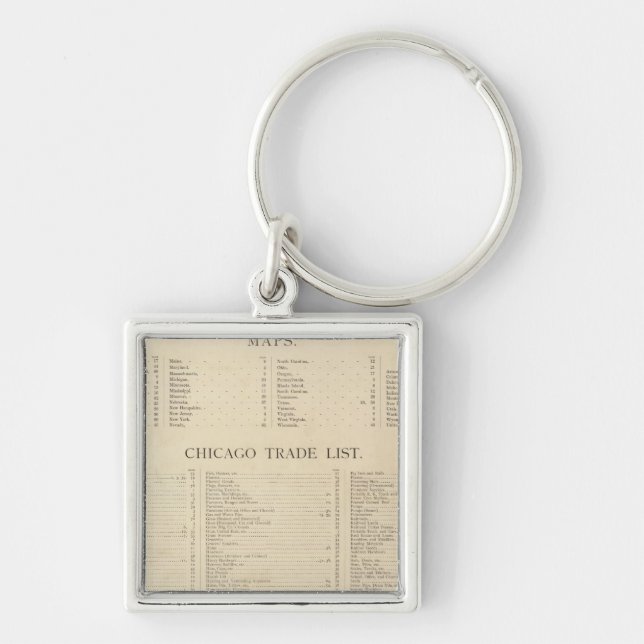 Index New commercial atlas Key Ring (Front)