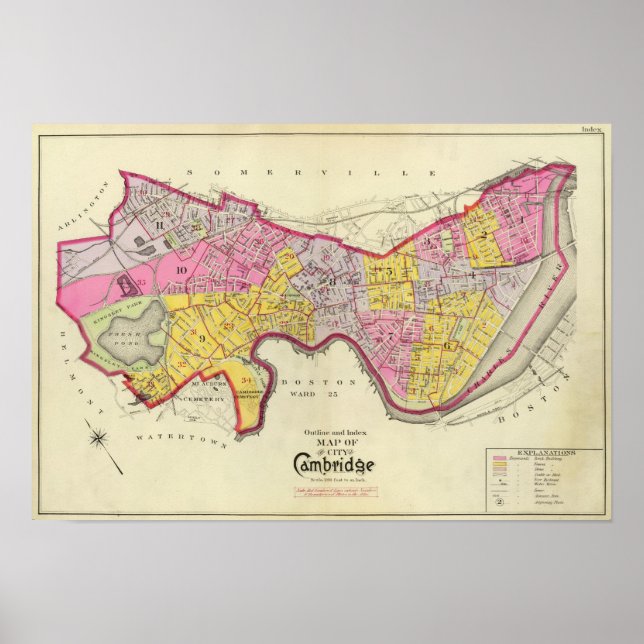 Index of Cambridge Atlas Poster (Front)