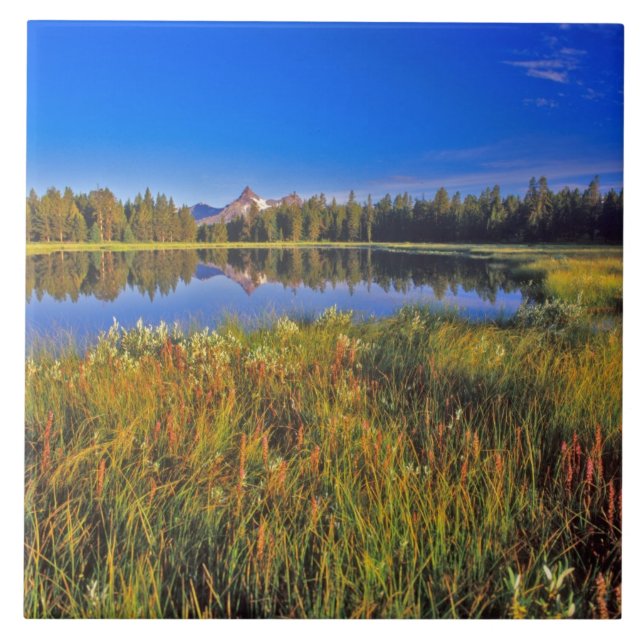 Index Peak reflects into Mud Lake on the Ceramic Tile (Front)