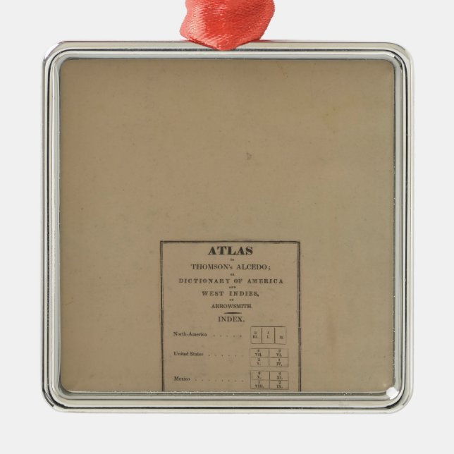 Index to Atlas Metal Tree Decoration (Front)