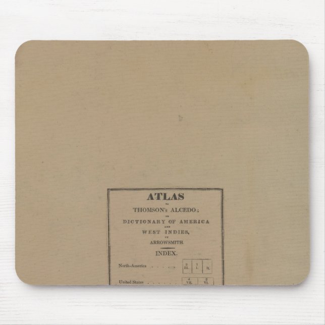 Index to Atlas Mouse Pad (Front)