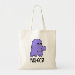 Indi-gost Funny Halloween Indigo Ghost Pun  Tote Bag