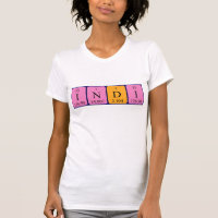 Indi periodic table name shirt