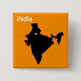 iNdia 15 Cm Square Badge