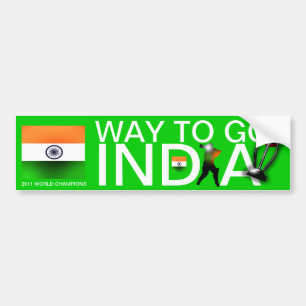India 2011 Cricket World Champs  Bumper Sticker