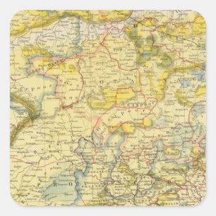 India 2 square sticker