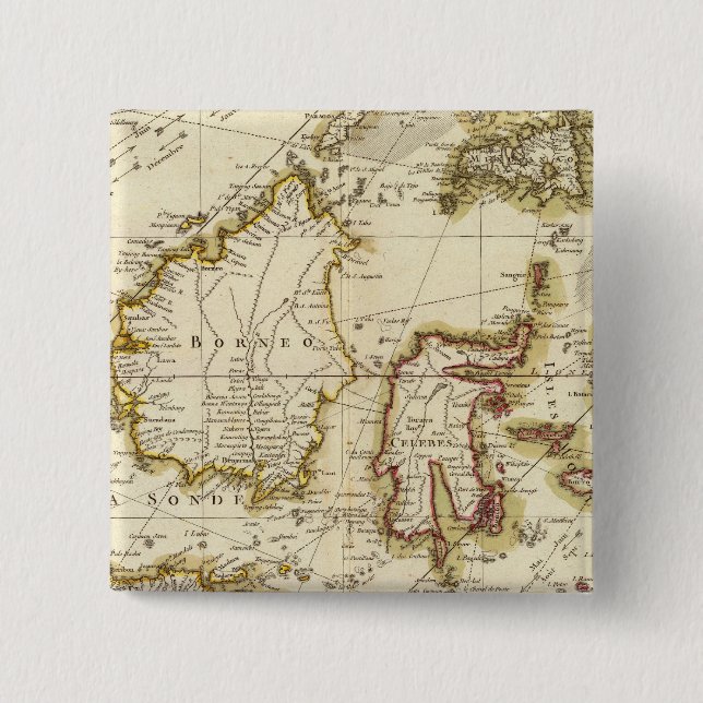 India 3 15 cm square badge (Front)