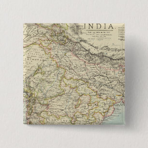 India 5 15 cm square badge