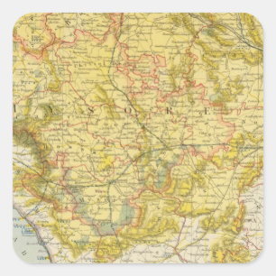 India 7 square sticker