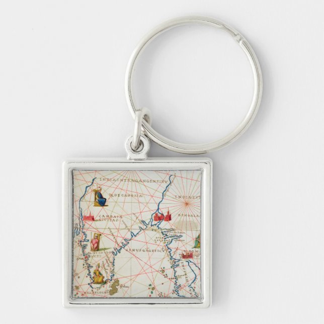 India and Malaysia Key Ring (Front)
