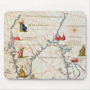 India and Malaysia Mouse Pad