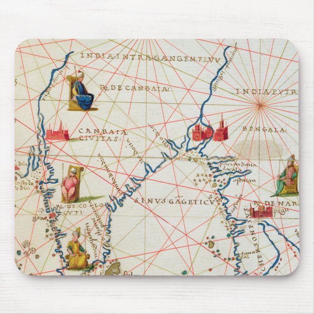 India and Malaysia Mouse Pad (Front)