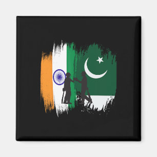 India And Pakistan Cricket Patriotic Gift For Fina Magnet