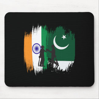 India And Pakistan Cricket Patriotic Gift For Fina Mouse Pad