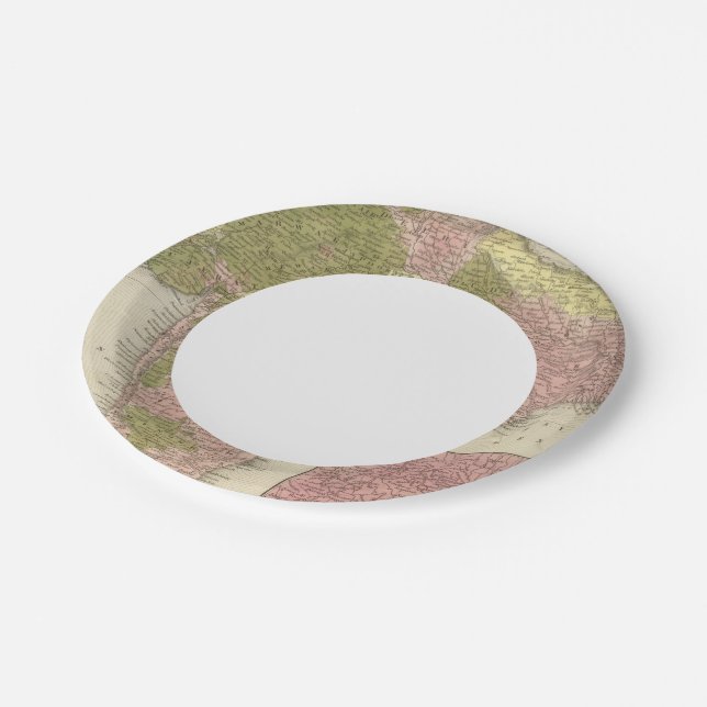 India and Sri Lanka Paper Plate (Angled)