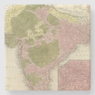 India and Sri Lanka Stone Coaster