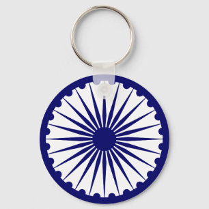 India Ashoka Chakra Key Ring