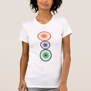 India Ashoka Chakras Alignment T-Shirt