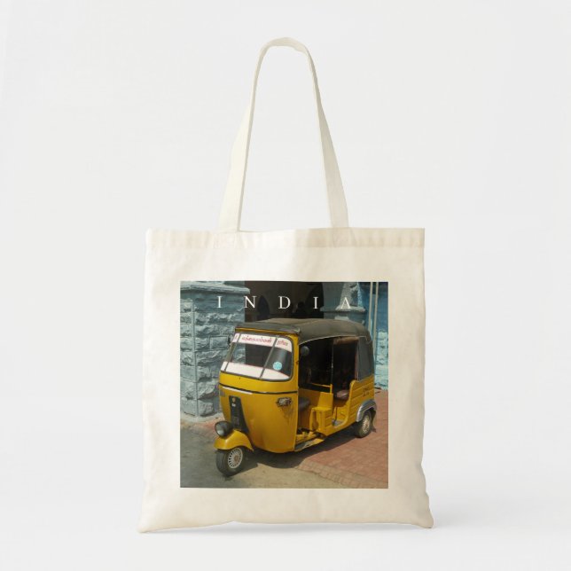 India auto rickshaw view tote bag (Front)