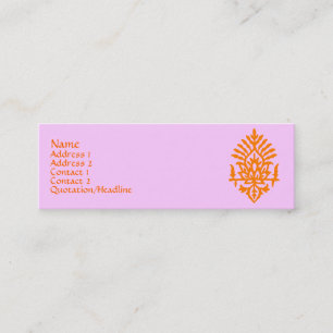 India Block Print Mini Business Card