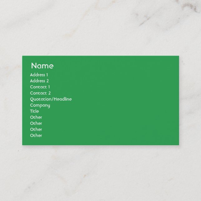 India - Business Card (Front)