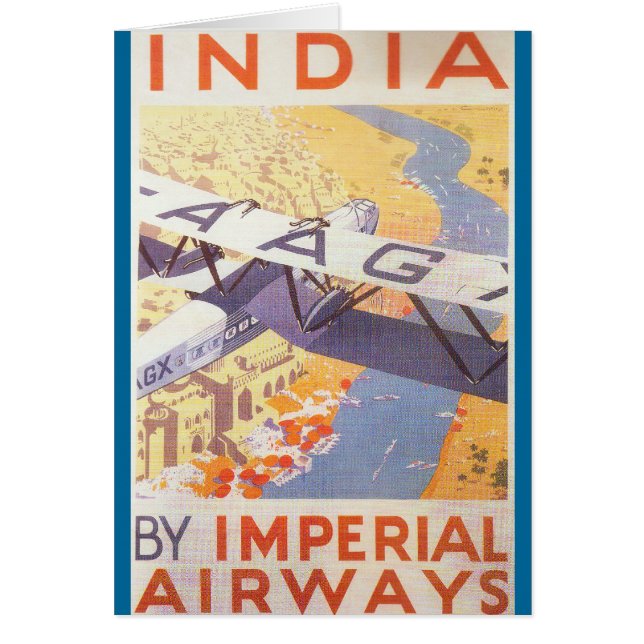 India by Imperial Airways (Front)