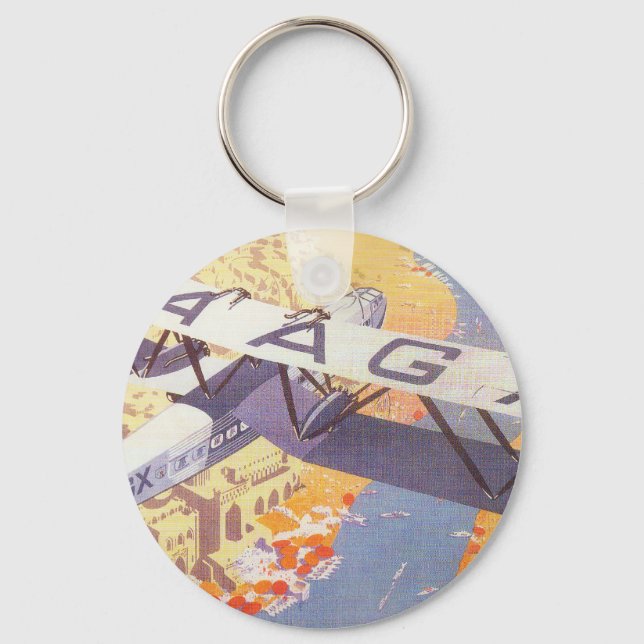 India by Imperial Airways Key Ring (Front)