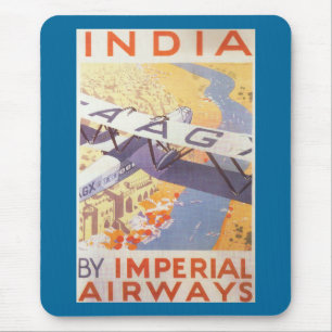India by Imperial Airways Mouse Pad
