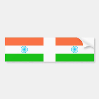 INDIA Carflag, get off Bumper Sticker