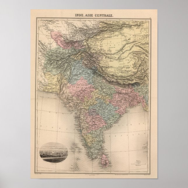 India Central Asia Poster (Front)