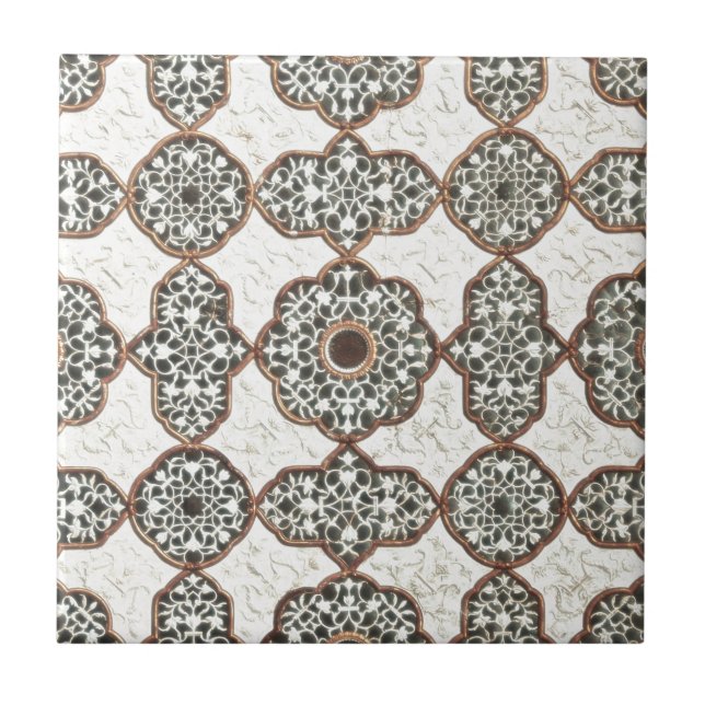 India Chic Pattern Ceramic Tile (Front)