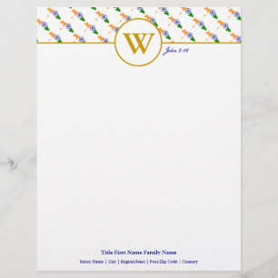 INDIA Christian Scripture Stationery Letterhead
