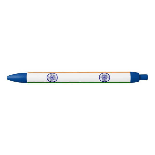 India Country Flag Retractable Ballpoint Pen (Front)