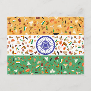 India: country of traditions and diversity postcard