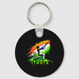 India Cricket Indian Cricket Fan Key Ring