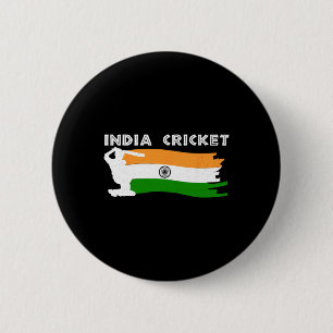 India Cricket Jersey With Indian Flag Gift 6 Cm Round Badge