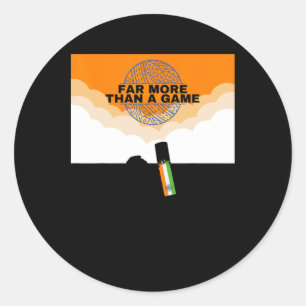 India Cricket More Than Jersey Flag India Cricket  Classic Round Sticker