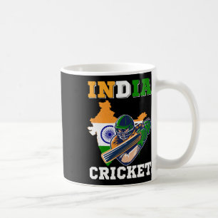 India Cricket Player Flag Jersey Indian Sports Coffee Mug