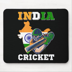 India Cricket Player Flag Jersey Indian Sports  Mouse Pad