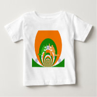 India Cricket Spirit Abstract Design