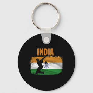 India Cricket Supporters Indian Cricket Fans India Key Ring