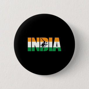 India Cricket Supporters Shirt Jersey Indian Crick 6 Cm Round Badge