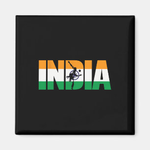 India Cricket Supporters Shirt Jersey Indian Crick Magnet