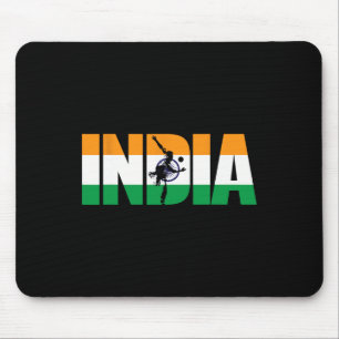 India Cricket Supporters Shirt Jersey Indian Crick Mouse Pad