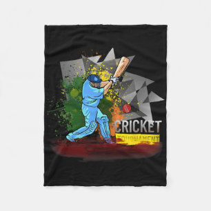 India Cricket T Shirt National Fans Team Jersey  Fleece Blanket