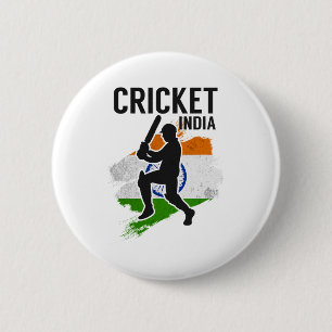 India Cricket Team  6 Cm Round Badge
