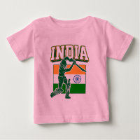 India Cricket With Indian Flag Gift